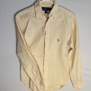Ralph Lauren Men's Soft Yellow Casual Shirt